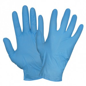 Перчатки медицинские смотровые СУПЕРМАКС (9296) нитриловые, неопудренные, текстурированные на пальцах